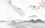 花鸟新款山水画 文件分层