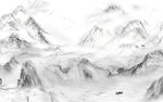 石纹中式新山水画 文件分层画
