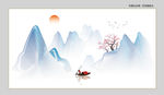 新中式山水装饰画