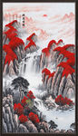 竖幅山水画