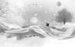 极简新山水高雅画 TIF分层