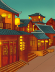 夜景大唐