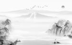 大气 高清背景山水 文件分层