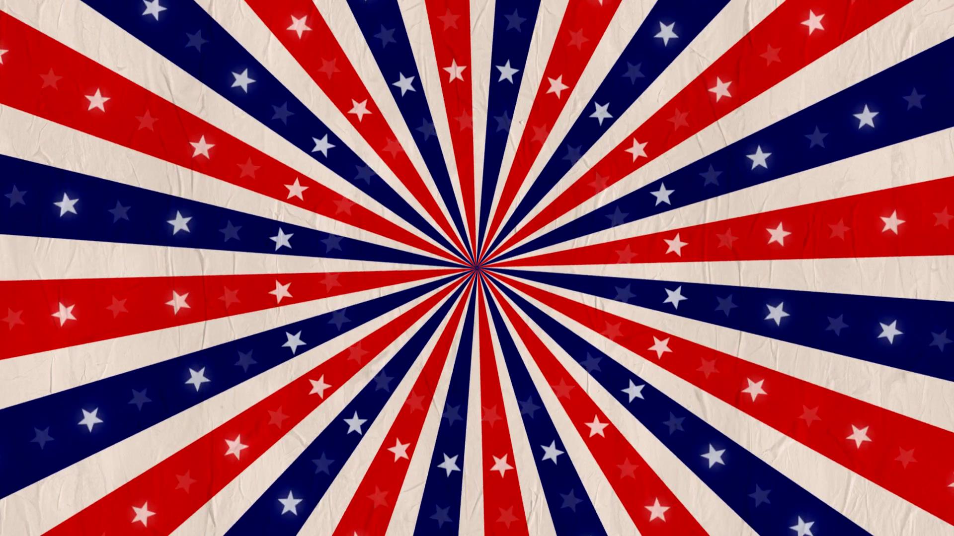 炫酷动感DJ复古旗帜辐射视频