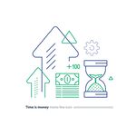 沙漏美元图标 金融
