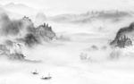 最新背景山水墙画 文件分层