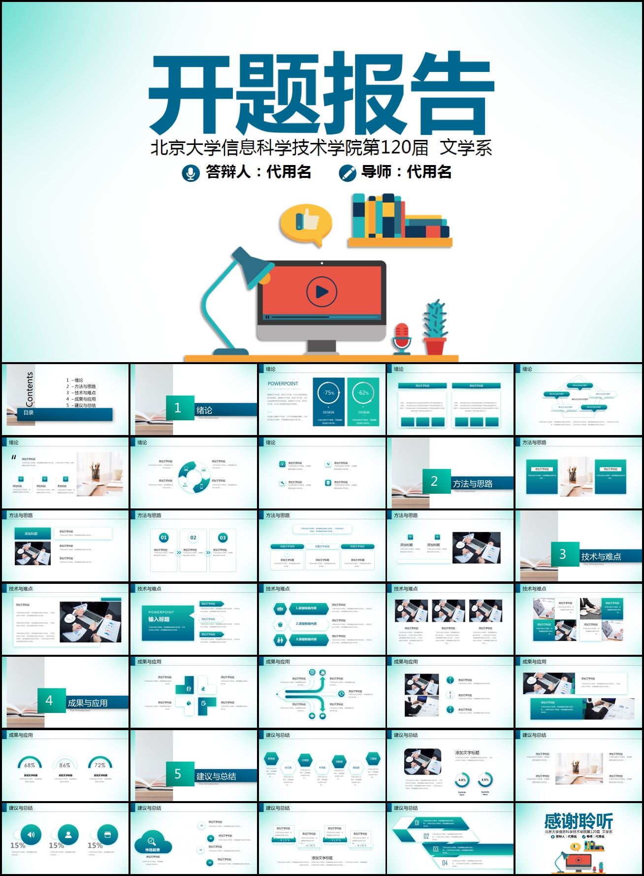 毕业论文答辩开题报告ppt