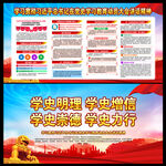 党史学习教育动员大会党建展板