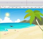 海边海岛日落日出动画32秒