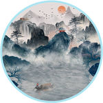 水墨山水装饰画