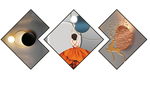 现代轻奢创意菱形组合装饰画