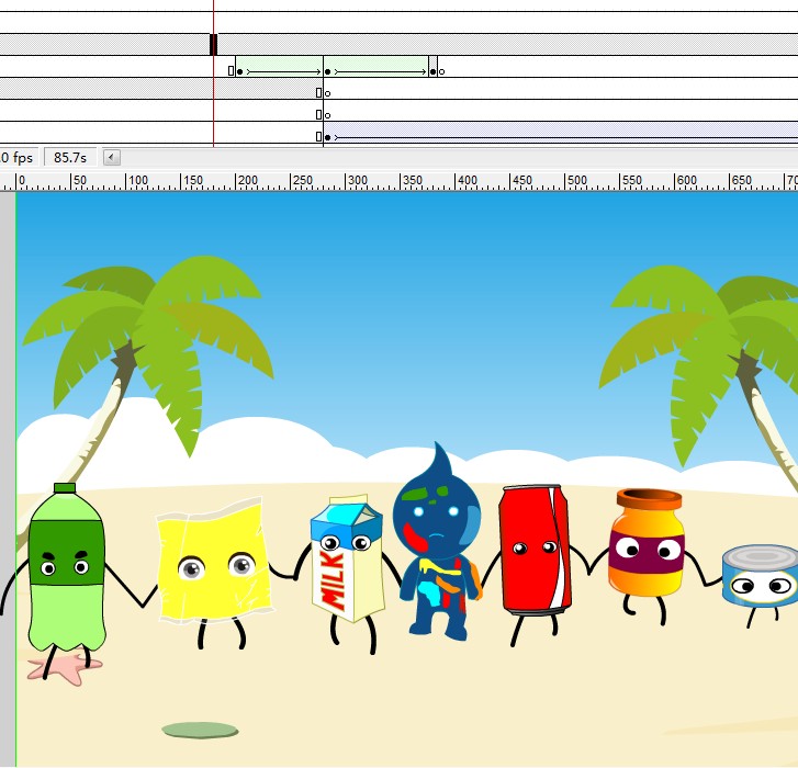 小水人历险记96秒环保动画