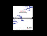 蓝色名片 大气名片 企业名片