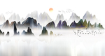 水墨画 新中式