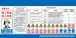 搅拌站入场须知危险源告知牌