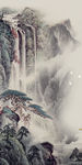 国画现代画玄关画 TIF分层