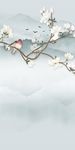 花鸟最新玄关画 TIF分层