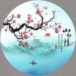 现代简约花鸟