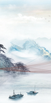 简约新款玄关画山水