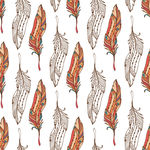 羽毛 印花 服装