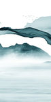 新中式玄关意境山水 TIF分层