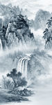 背景墙简约山水新图 TIF分层