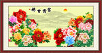 富贵吉祥国画牡丹挂画