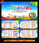 平安创建展板 综合治理展板