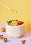 水果酸奶椰汁碗