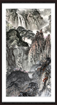 竖幅山水画