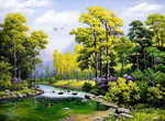 油画风景