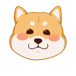 卡通柴犬狗