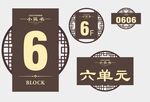 楼号 单元号 门牌号 楼层号