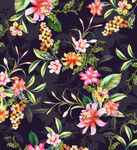 手绘花 印花 服装设计
