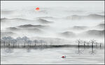 禅意山水画