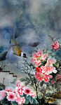 中国风定位旗袍数码花型图片