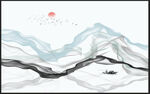 抽象山水画