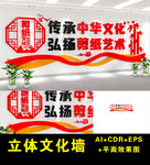 剪纸文化形象墙