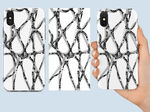 创意黑白立体网络手机壳图案设计