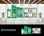 商务绿色公司文化墙
