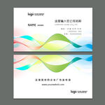 科技线条纹理绘画线条名片