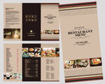 餐饮三折页
