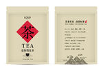 茶叶农产品包装袋平面图