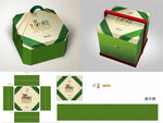 粽子包装礼盒（平面展开图）