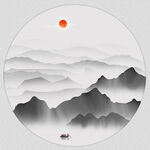 新中式山水画