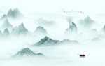 人气客厅新山水画 TIF分层