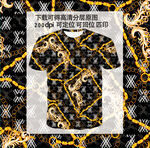 潮流男装印花 分层 无缝衔接