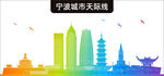 宁波地标建筑剪影