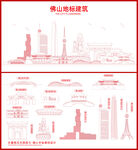 佛山地标建筑剪影