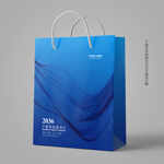 蓝色手提袋 展会手提袋